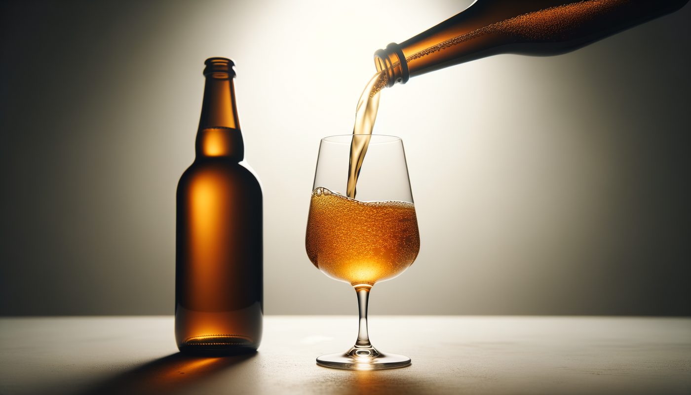 ProKulture kombucha being poured into a glass